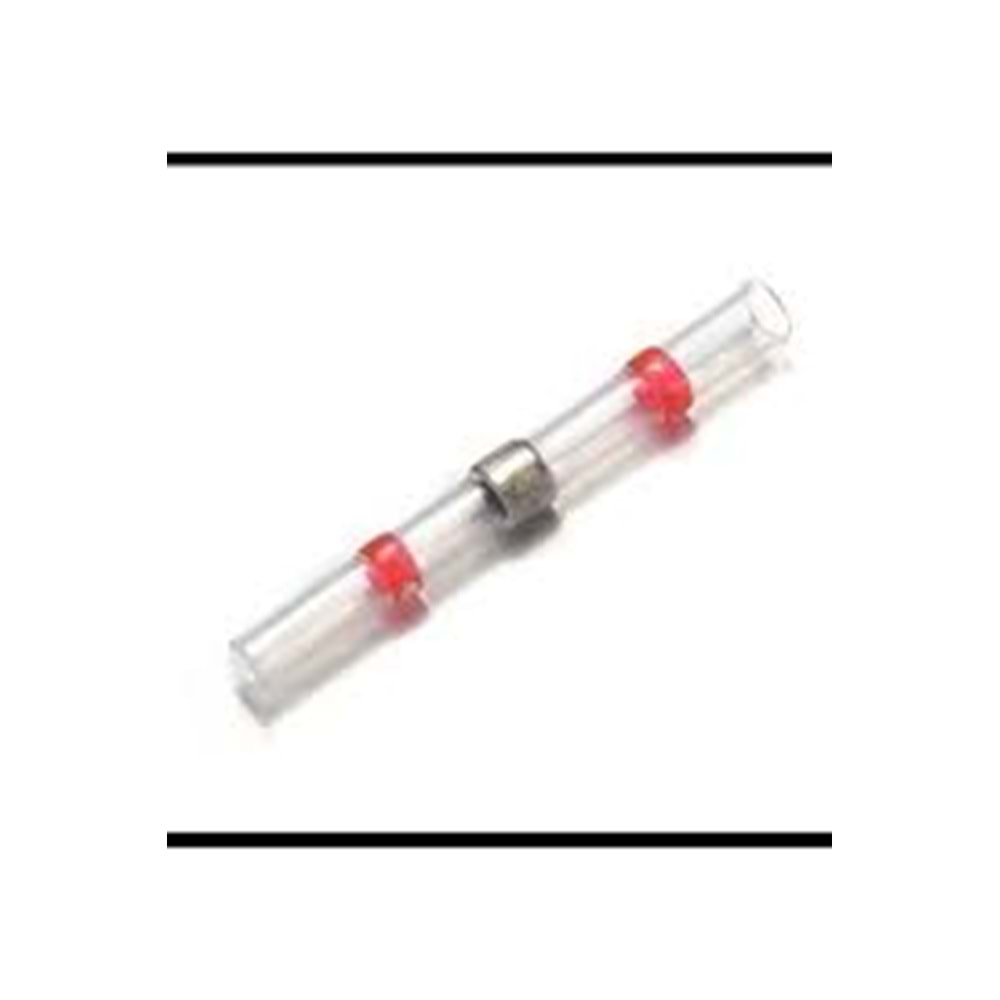 LEHİMLİ KABLO BİRLEŞTİRİCİSİ ŞEFFAF KIRMIZI