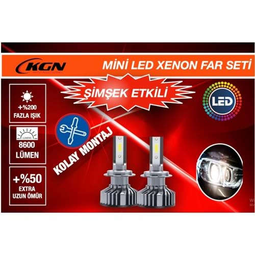 H7 MINI TURBO LED XENON AMPULU