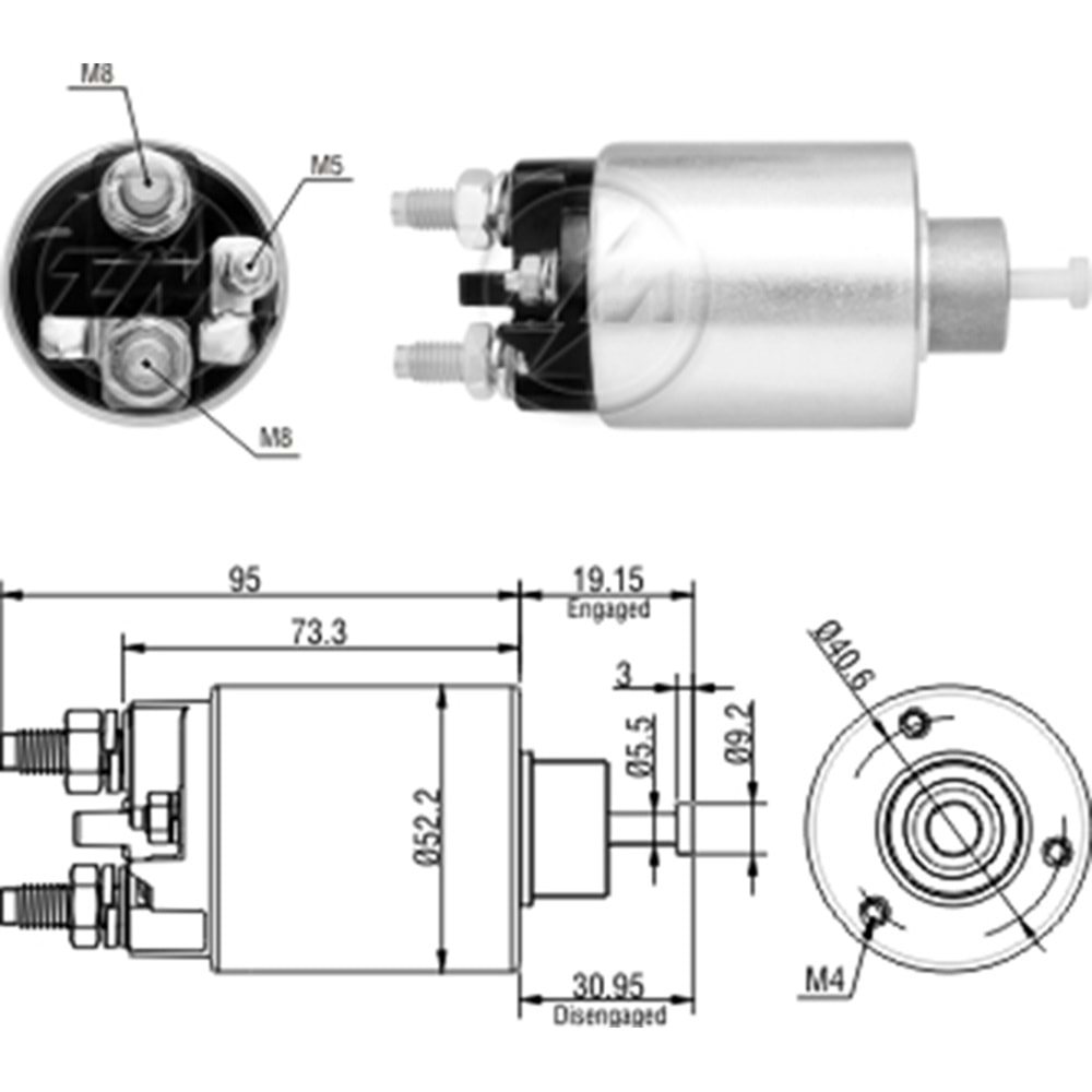 MARS OTOMATIGI 12V CITROEN BERLINGO PEUGEOT 206 307 DIZEL