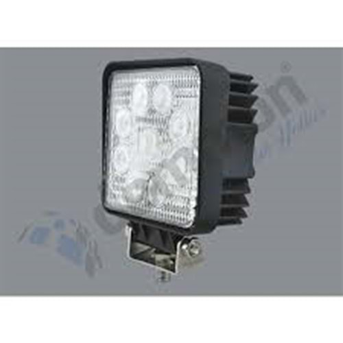 KARE İÇİ YUVARLAK STOP KMZ-BYZ-SARI 9LED 27W+3W