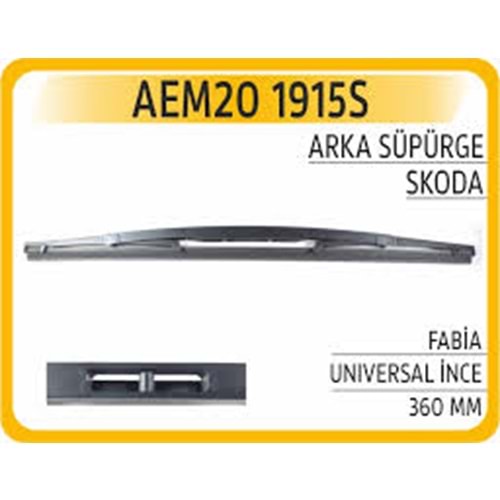 ARKA SÜPÜRGE 360MM FABIA UNIVERSAL İNCE