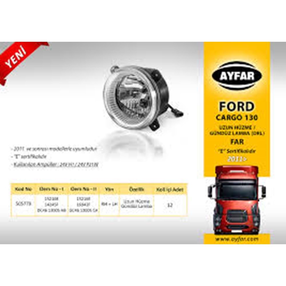 F.CARGO 2011 UZUN HÜZME+DRL FAR