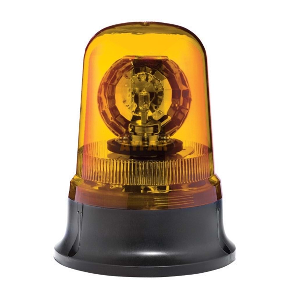 12V TRAFİK DÖNERLİ İKAZ LAMBA SARI KIRMIZI MAVİ