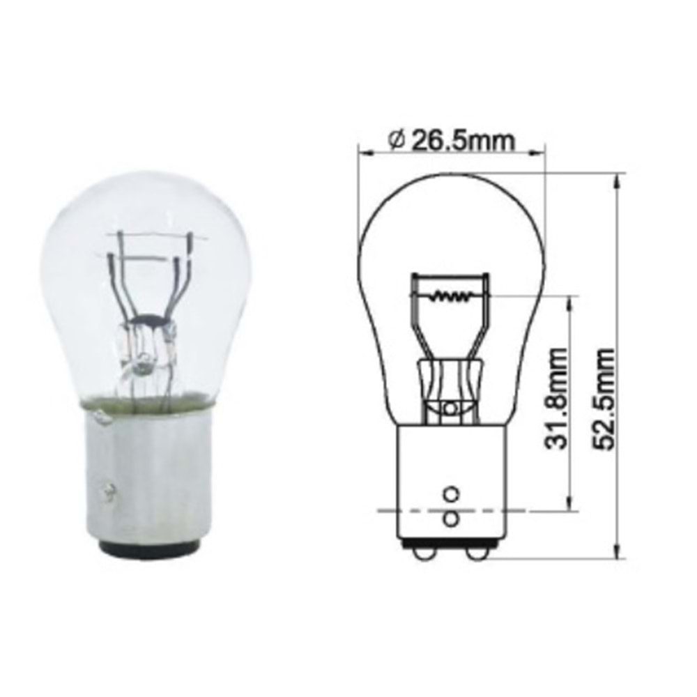 1016 12 V 21 / 5 W STOP/SİNYAL AMPULU