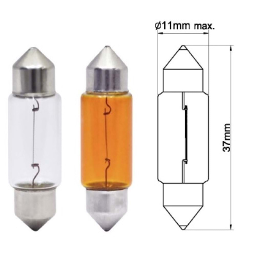 11x38 12 V 5 W SOFİT AMPUL