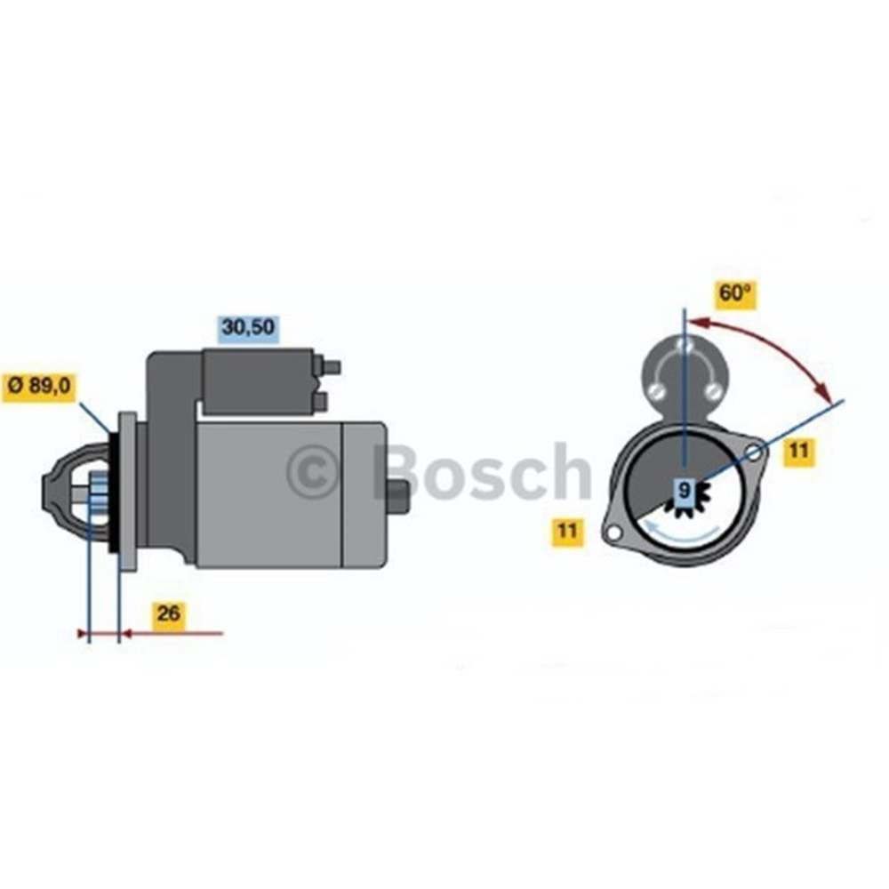 MARŞ MOTORU DW 12V 1,4KW