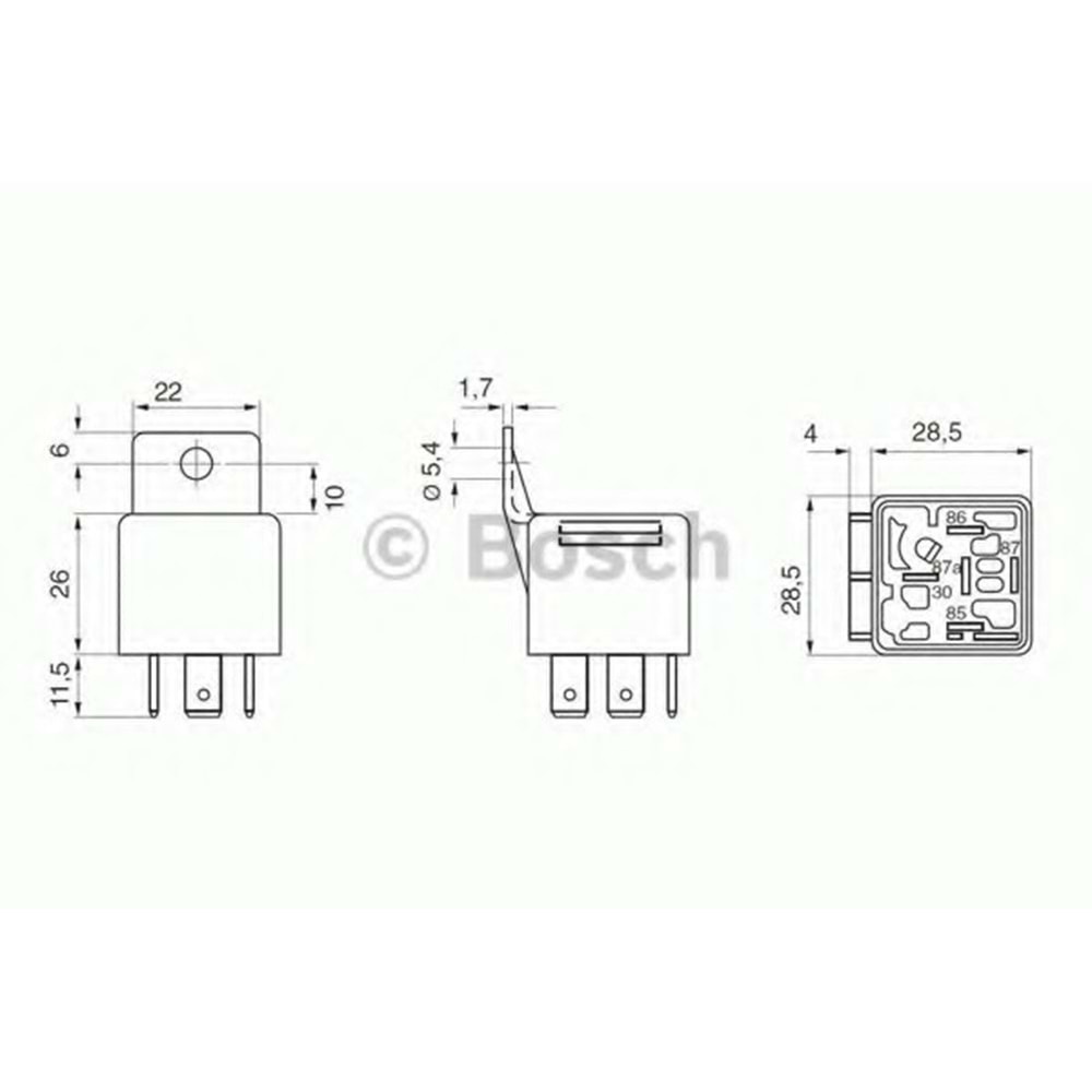 RÖLE 12V FAR KORNA 5 FİŞLİ SAPLI