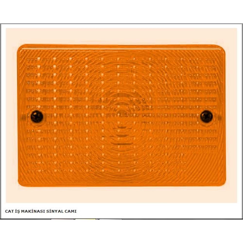 CAT İŞ MAKİNASI SİNYAL CAMI SARI