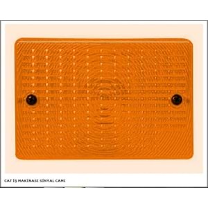 CAT İŞ MAKİNASI SİNYAL CAMI SARI