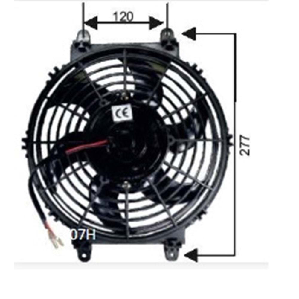 RFM 1207H FAN MOTORU 10 24V HELIX PERVANELİ