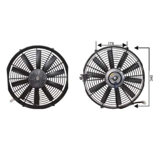 RFM 1230 FAN MOTORU 14 24V PERVANELİ