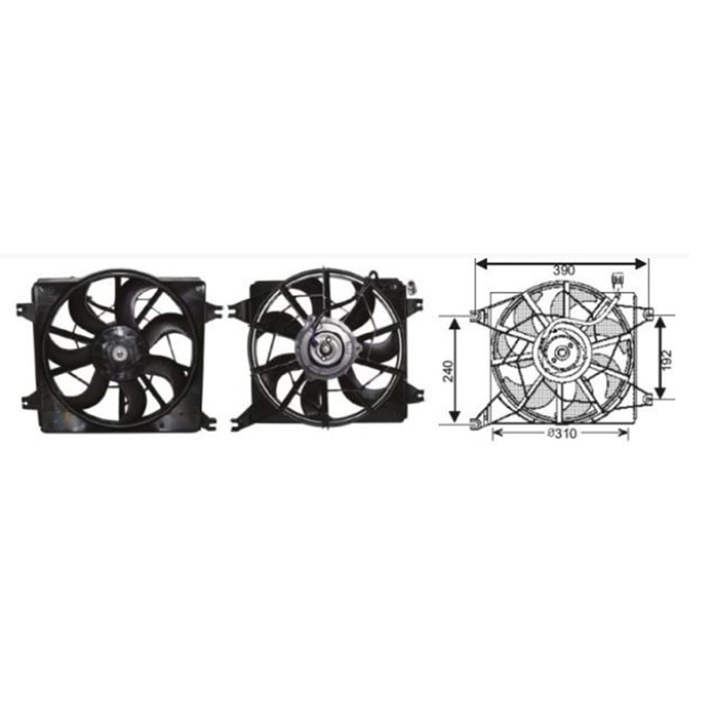 RFM 3010 FAN MOTORU HYUNDAI ACCENT 97-99