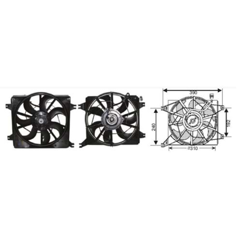 RFM 3010 FAN MOTORU HYUNDAI ACCENT 97-99