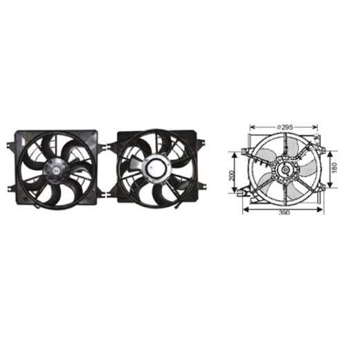 RFM 3020 FAN MOTORU HYUNDAI ACCENT 99-2002