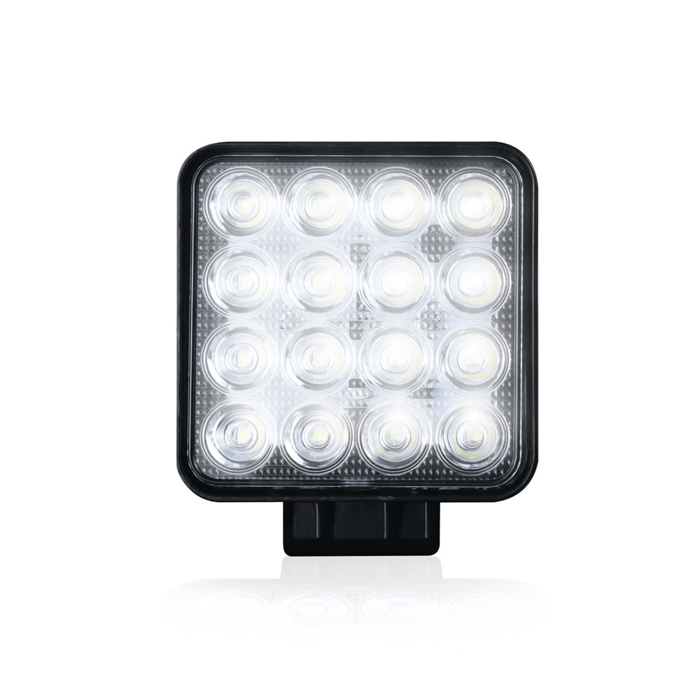 LED ÇALIŞMA LAMBASI KARE 16 LED 48W 10-30V
