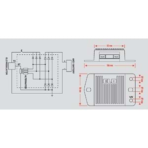 ELO ELEKTRONİK KONJEKTÖR 24V.A TİPİ