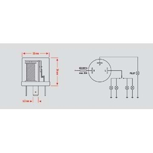 ELO MEKANİK FLAŞÖR 24V.(UNIVERSAL)