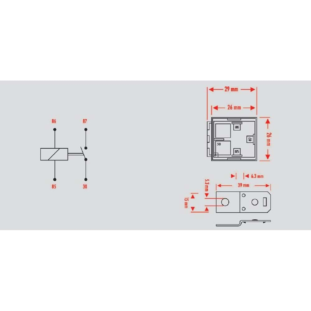 ELO 40 AMPER MİNİ RÖLE 12 V. 201004001