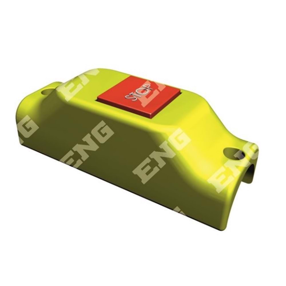 DURACAK İKAZ BUTON BORU TİP STOP DİK SARI