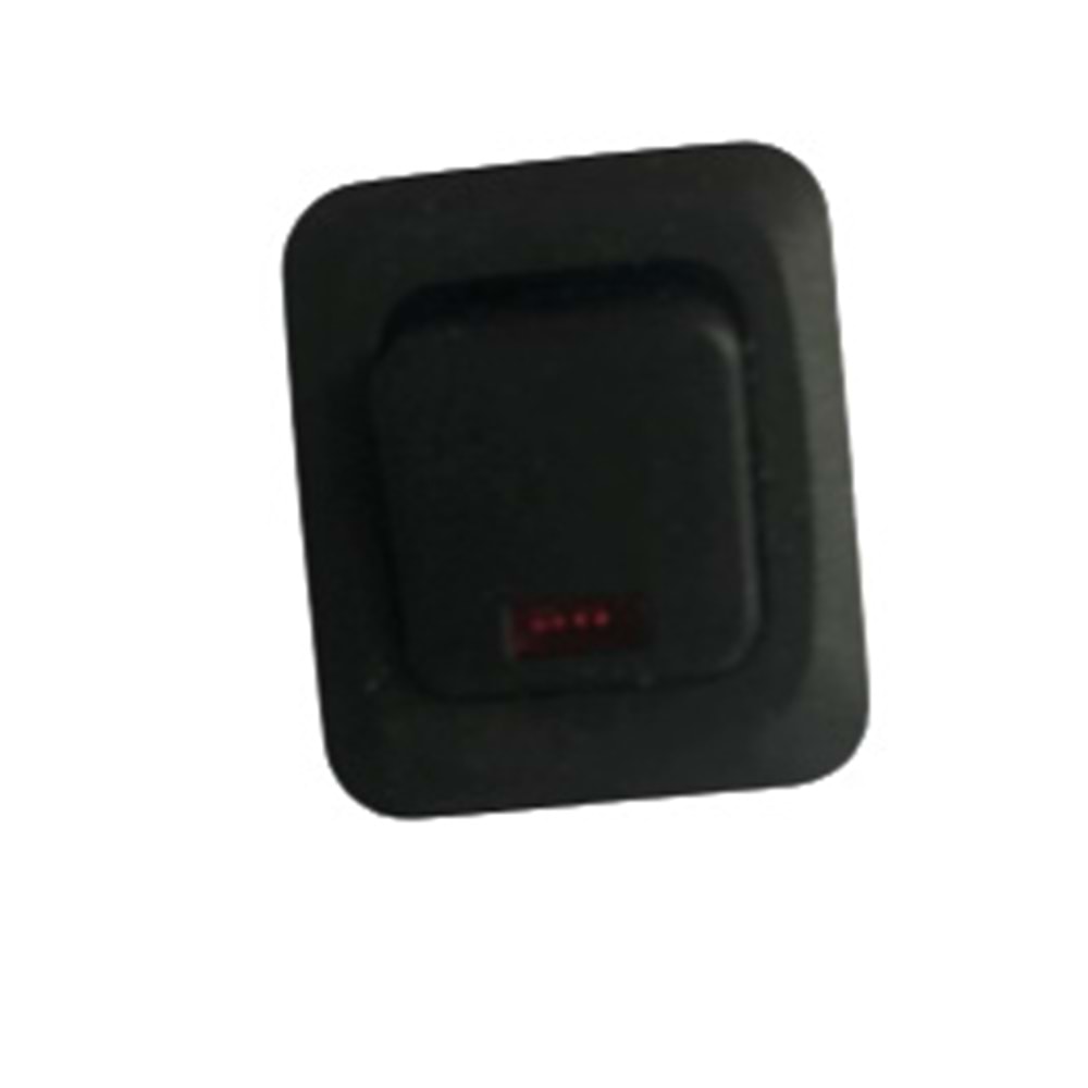BASMALI ANAHTAR 12V 20A SPOTLU LEDLİ KIRMIZI