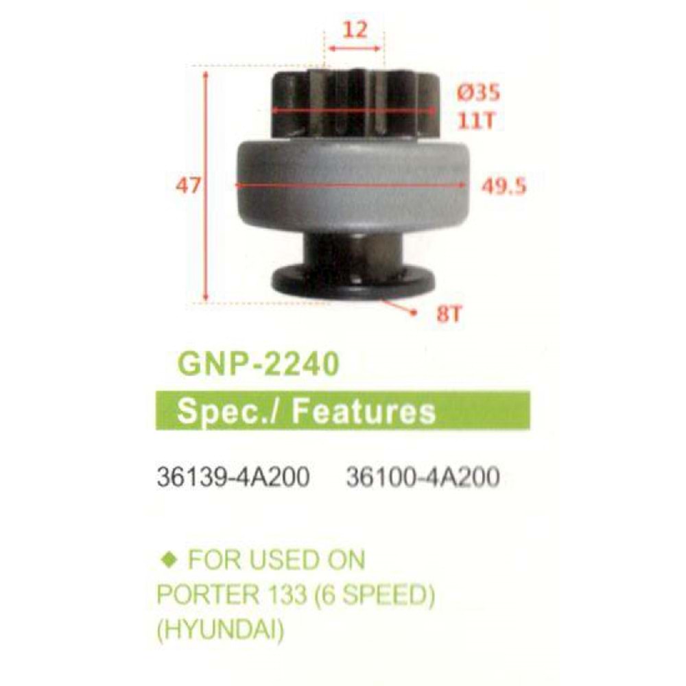 M.DİŞL. 11 DIS HYUNDAI PORTER 133 (6 SPEED)