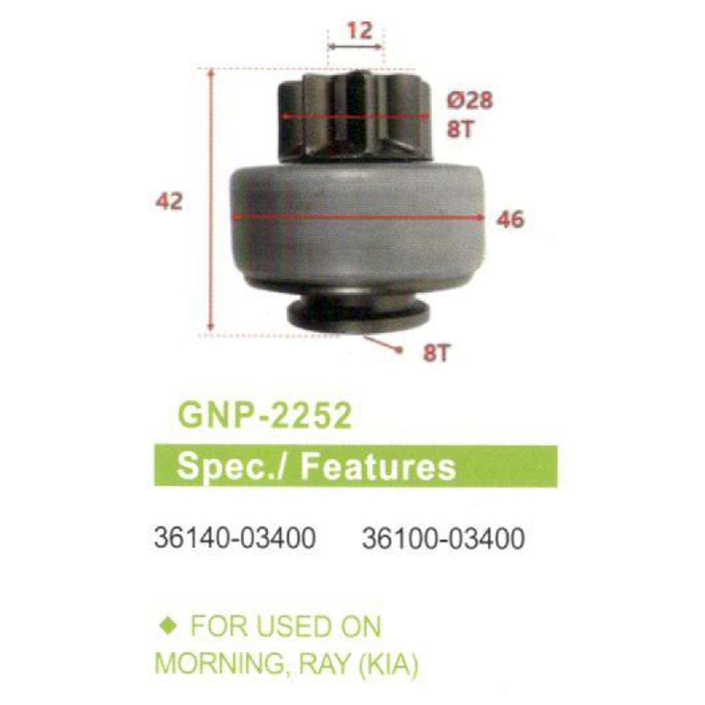 M.DİŞL. 8 DIS HYUNDAI I10 - I20 1.2 / KIA PICANTO