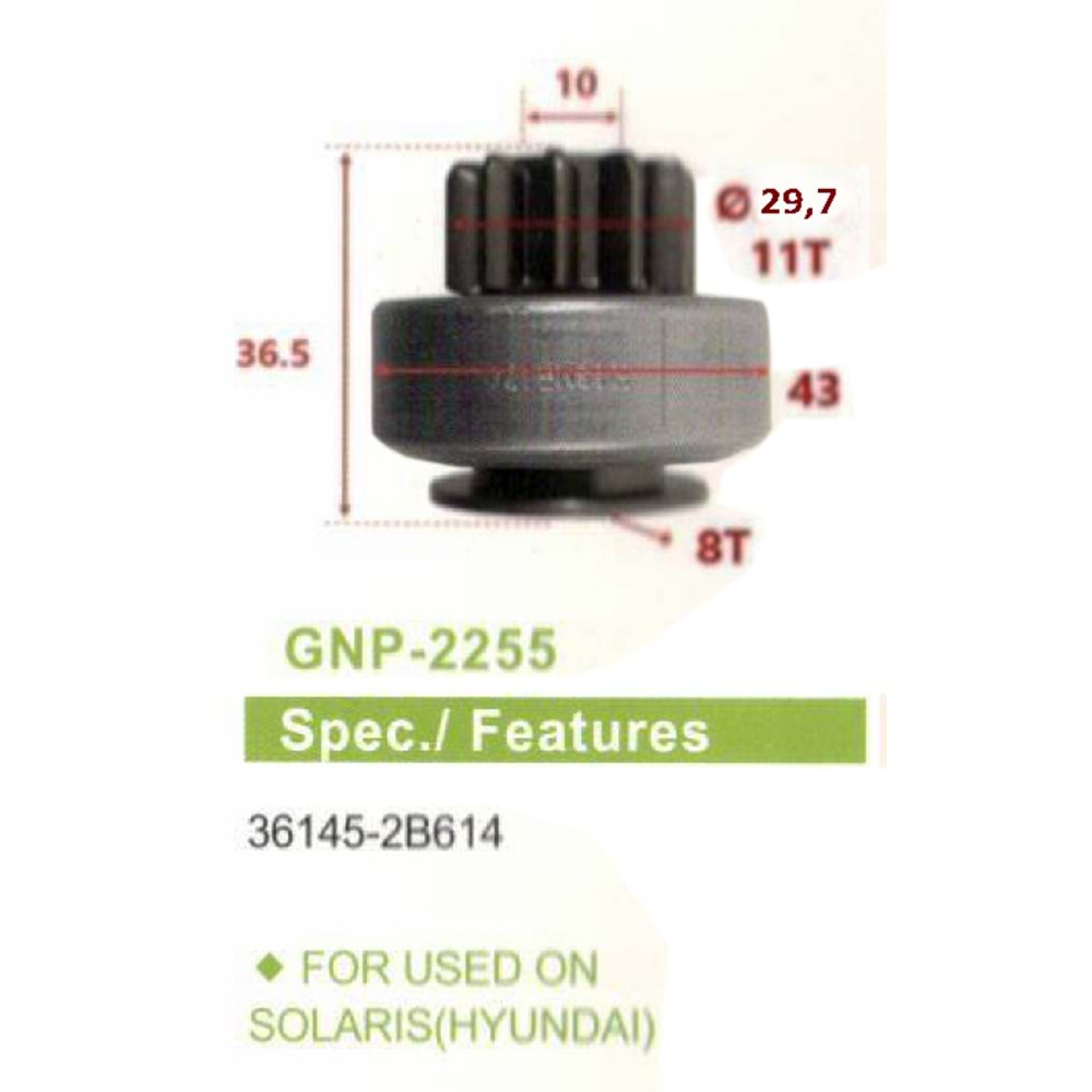 M.DİŞL. 11 DIS HYUNDAI ACCENT - ELENTRA - I20 - I3