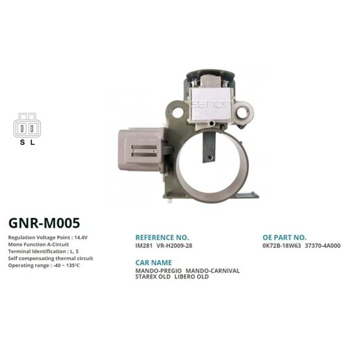 KONJ. 12V MITSUBISHI L300 PANELVAN 65 AMP ALT. (L,