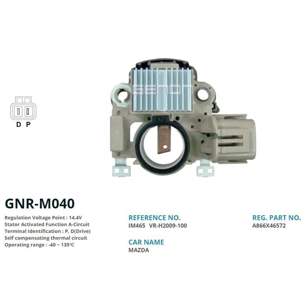 KONJ. 12V MAZDA 6 / MPV 215 00-02 MEKSEFELI (P, D(