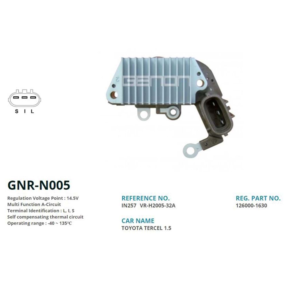 KONJ. 12V TOYOTA 57.5mm (L, I, S)