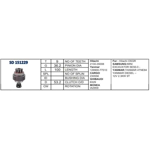 M.DİŞLİSİ 9D KOMATSU FORKLİFT DAEWOO