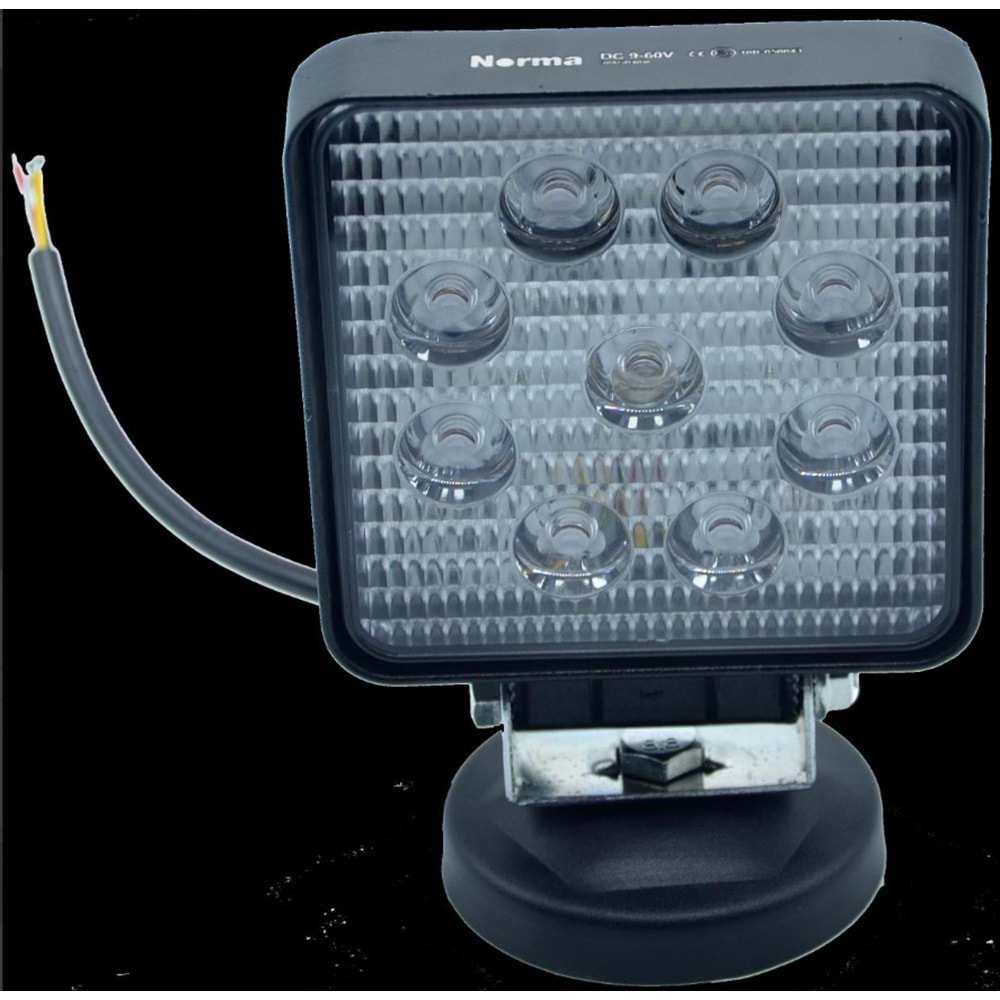 KARE ÇALIŞMA LAMBASI 27W 9 LED