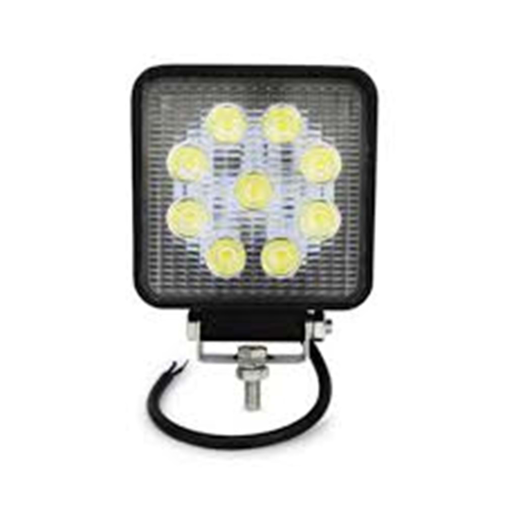 ÇALIŞMA LAMBASI 9 LEDLİ KARE 27W ÇİFT