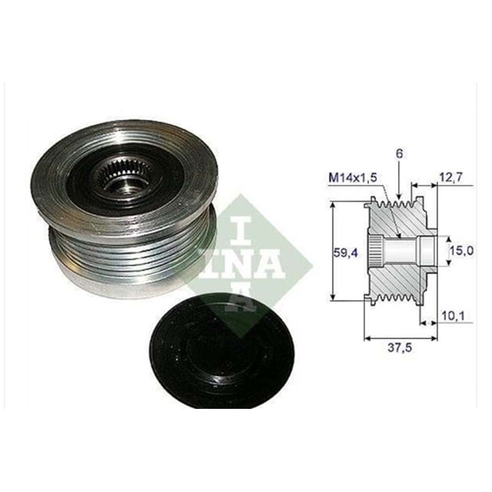 ALTERNATÖR KASNAĞI 6-KANAL HYUNDAI ACCENT/GETZ/ELA