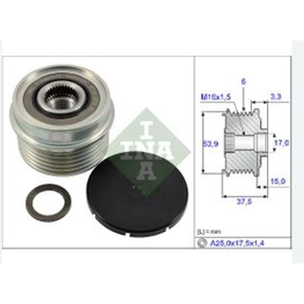 ALTERNATÖR KASNAĞI FIAT 500L 500X ALFA ROMEO GIULI