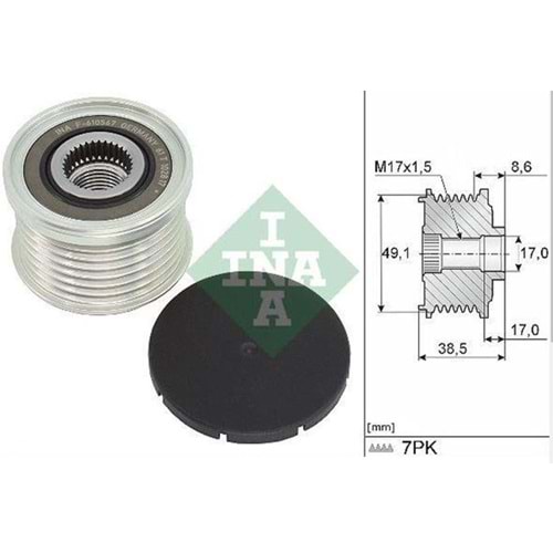 ALTERNATÖR KASNAĞI NISSAN DACIA DUSTER CLIO V