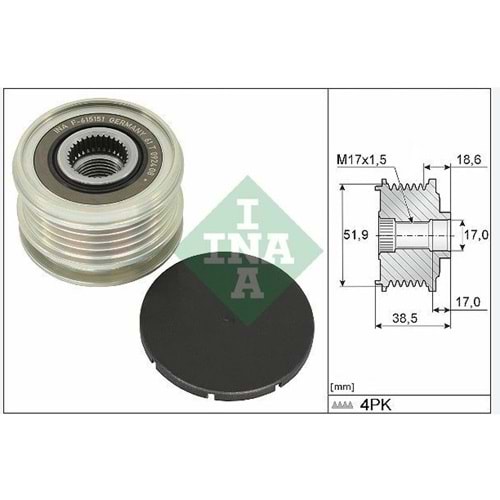 ALTERNATÖR KASNAĞI NISSAN MICRA V 1.0 2016