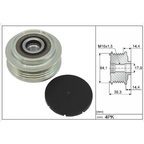 ALTERNATÖR KASNAĞI MERCEDES BENZ AMG GLC63