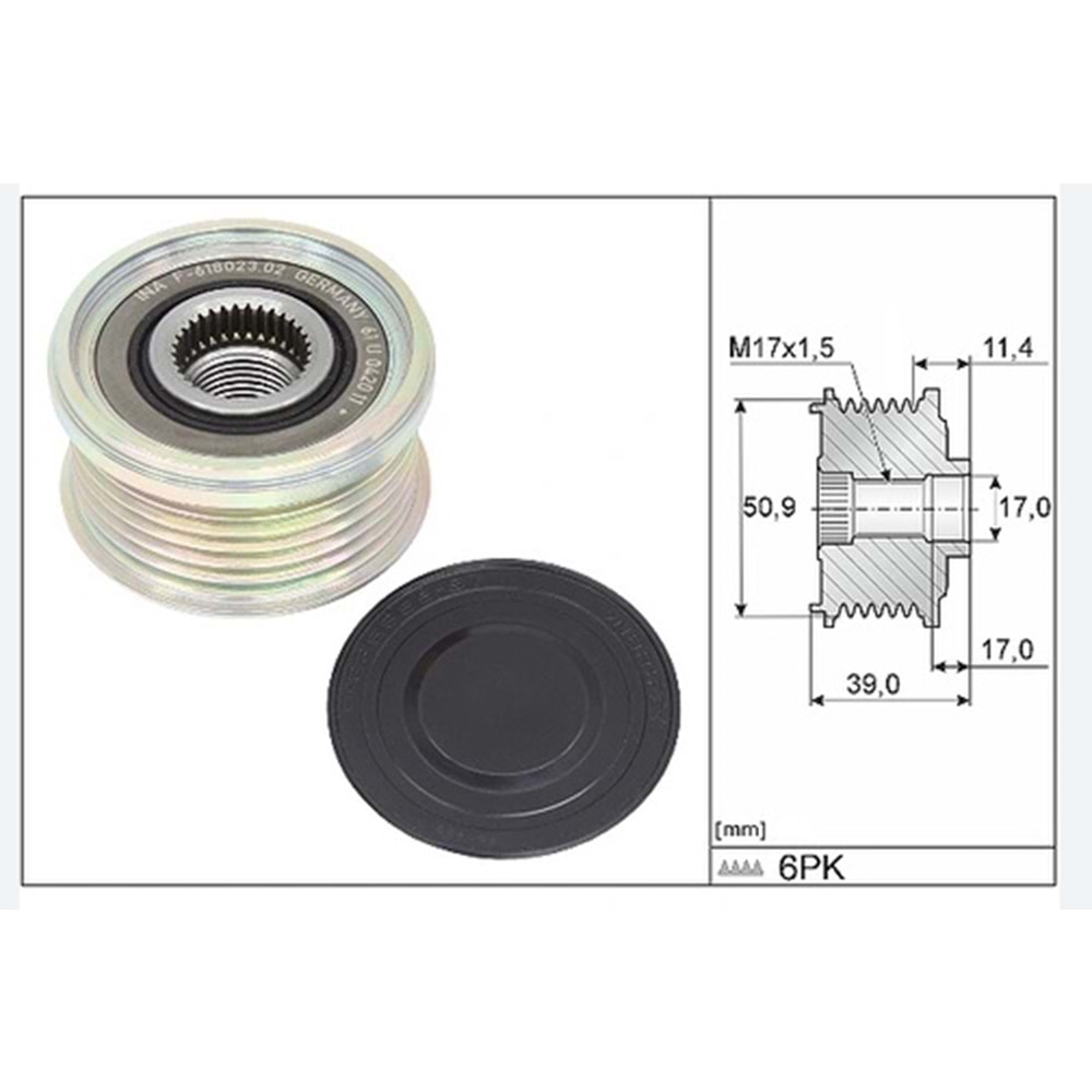 ALTERNATÖR KASNAĞI 6 KANAL MAZDA 3 19-20 CX-30