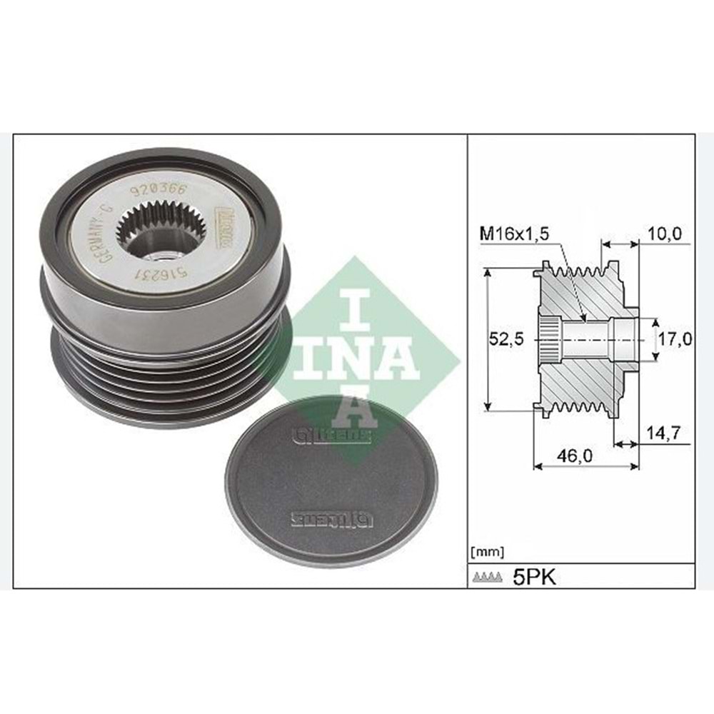 ALTERNATÖR KASNAĞI 5 KANAL MERCEDES BENZ