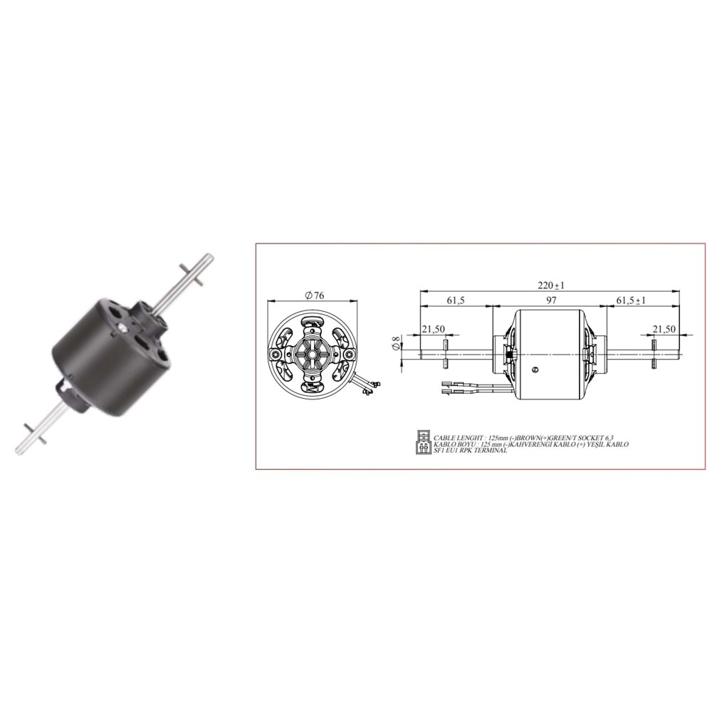 Ç.MİL BLW. MOT.U 310 TİP 65123824