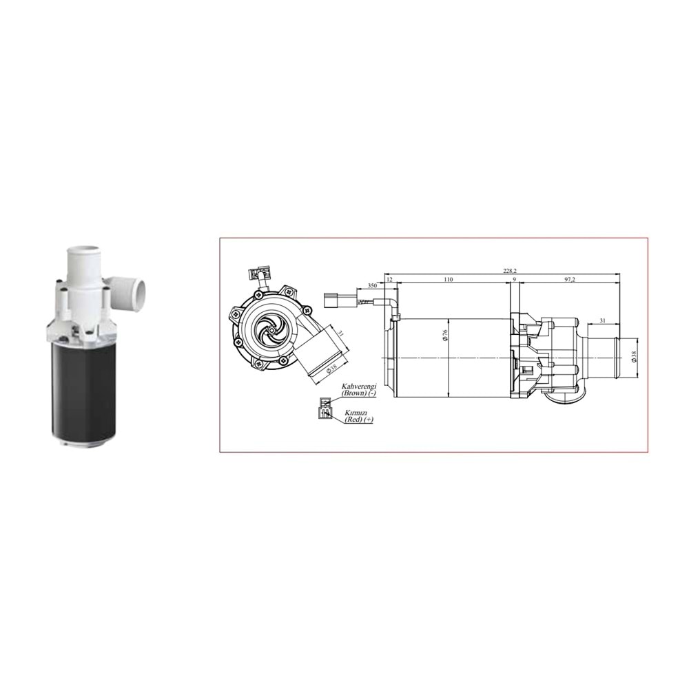 12V SANTRIFUJ POMPA 67114724