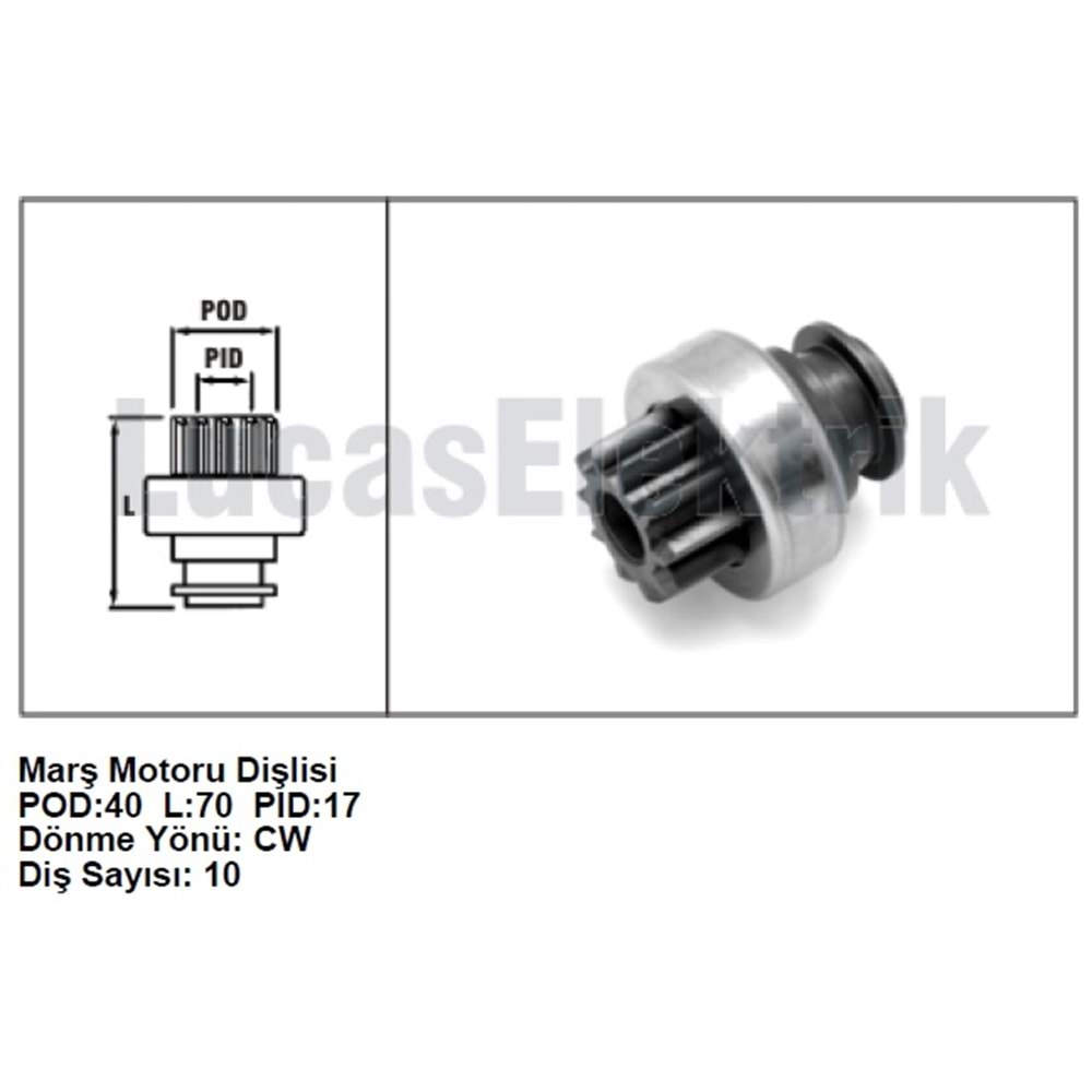 MARŞ DİŞLİSİ FORD CARGO - MF TRAKTOR - CHRYSLER İN