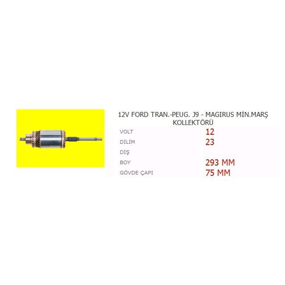 ENDÜVİ (KISA KOLLEKTÖR KISA FREZE) TM 30 - MAGIRUS