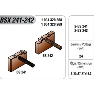24V MARŞ MOT. KÖMÜRÜ