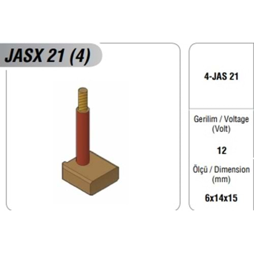 12V MARŞ MOT. KÖMÜRÜ