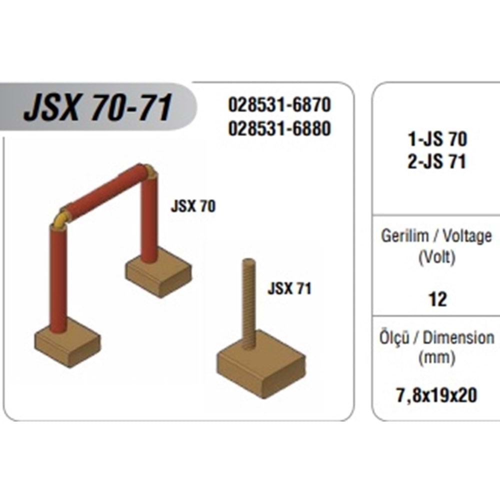 12V MARŞ MOT. KÖMÜRÜ