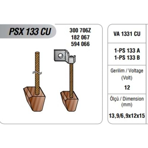 12V MARŞ MOT. KÖMÜRÜ