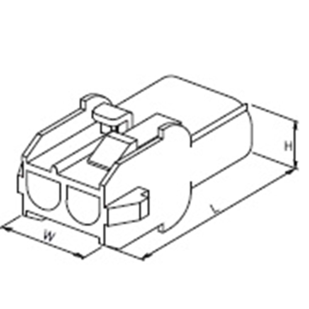 2 Lİ YUVARLAK DİŞİ KONNEKTÖR(SF22D KON)