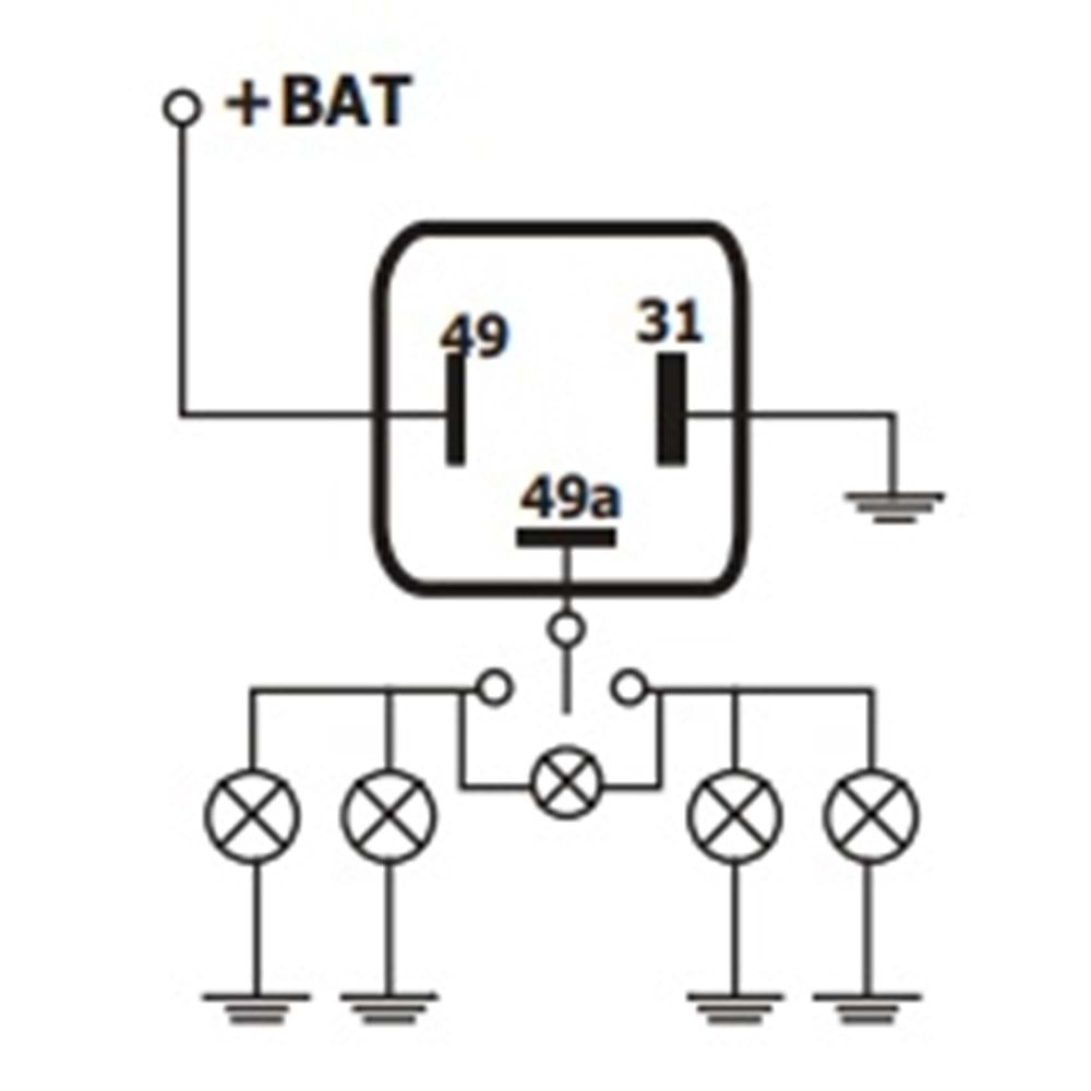 FLAŞER ŞASELİ 12V MFL 26